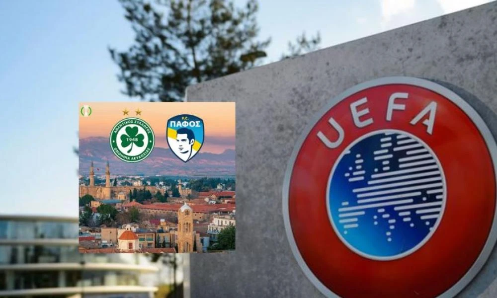 Σε ένα σοβαρό ατόπημα υπέπεσε η UEFA: Προανήγγειλε το Ομόνοια – Πάφος με φωτογραφία των κατεχόμενων!